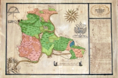 Karte von 1769 des Bannes von Taben-Rodt