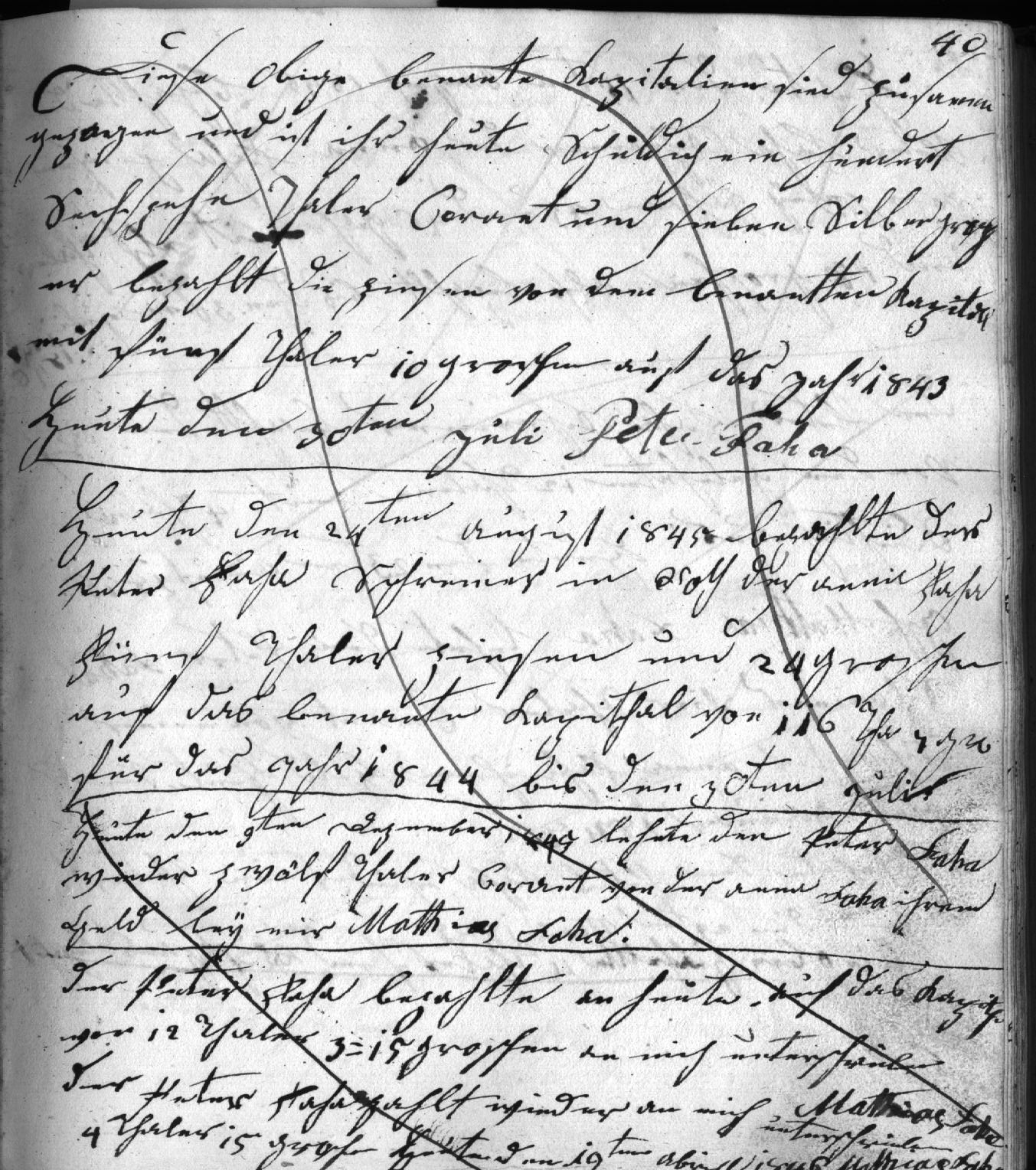 Alte Handschrift (sütterlin) 1845 übersetzen / transkribieren
